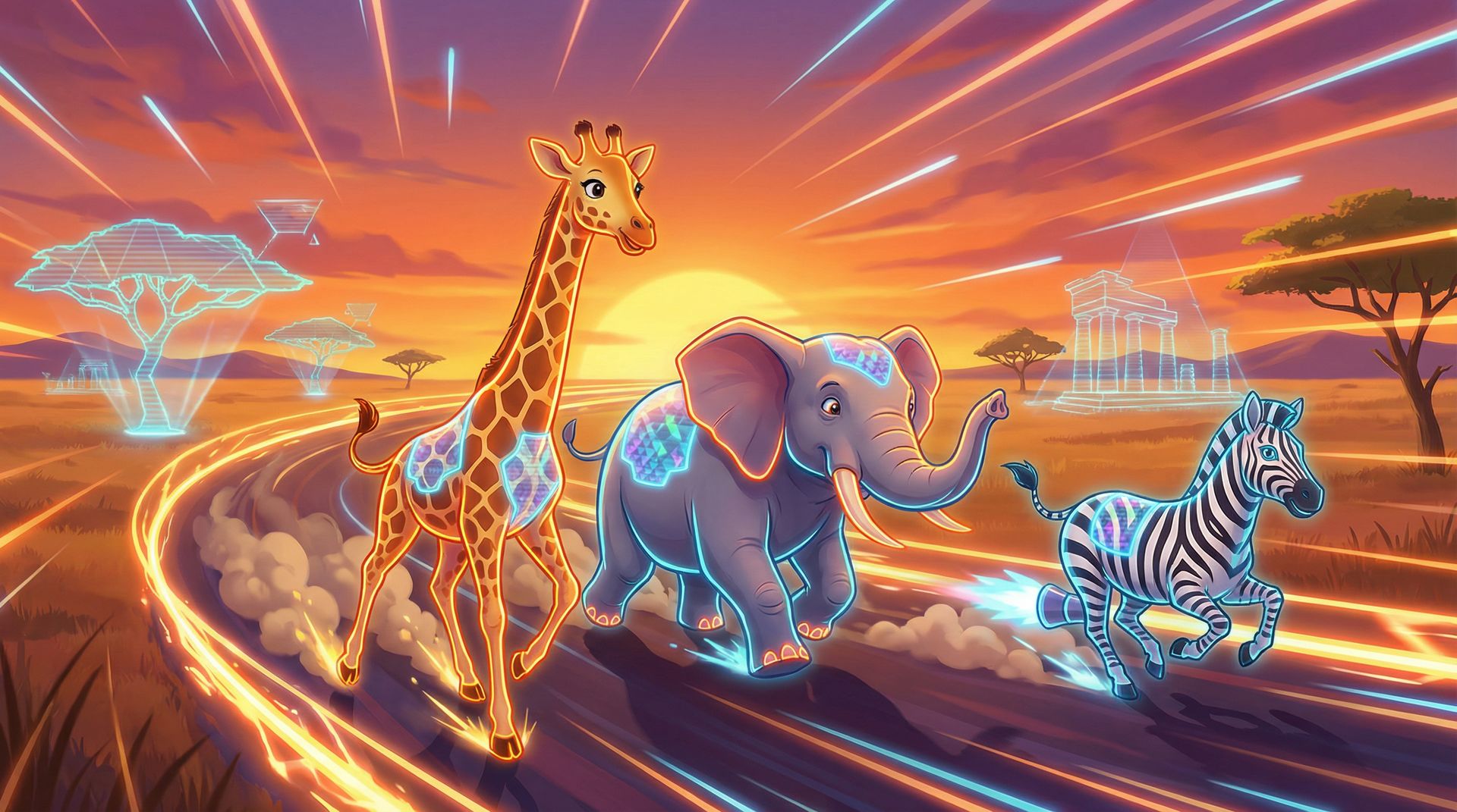 网红主播非洲动物视频